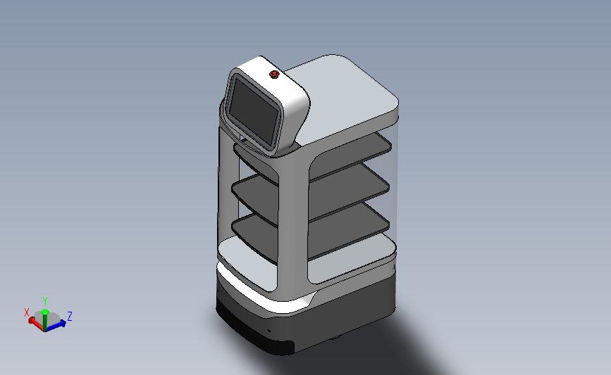 自主移动机器人3D图纸 Solidworks设计