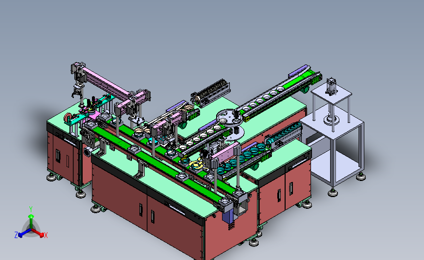 铝箔杯包装线 成型包装生产线 3d模型图纸 Solidworks设计 Solidworks 2010 模型图纸下载 懒石网