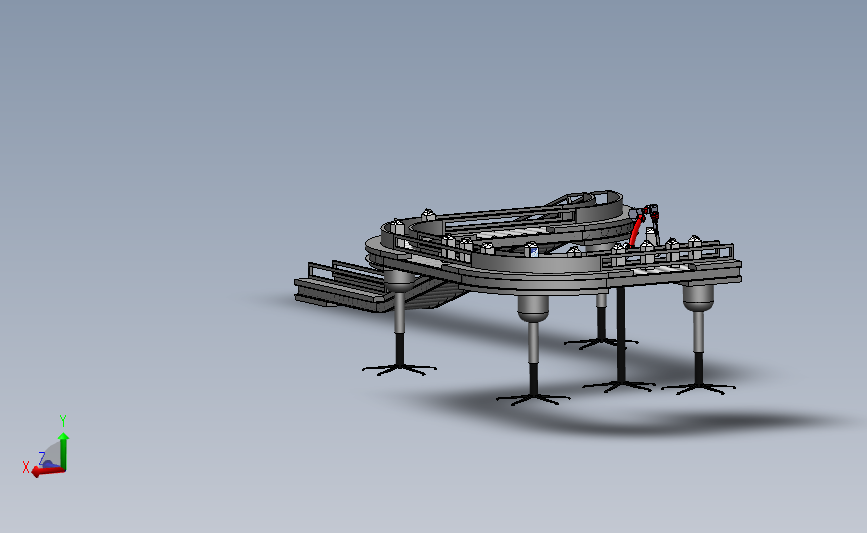 牛奶生产线模型3D图纸 Solidworks设计