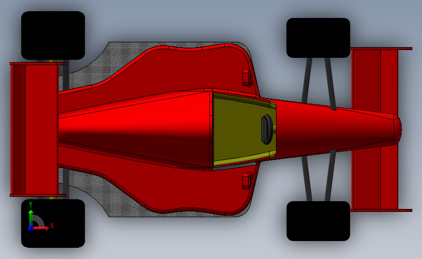 F1赛车 正面视图