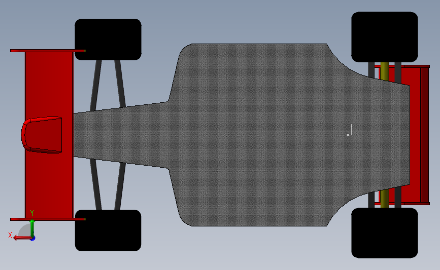F1赛车 背面视图