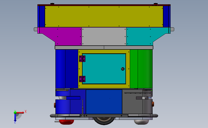 AGV线体转料车3D数模图纸 Solidworks设计