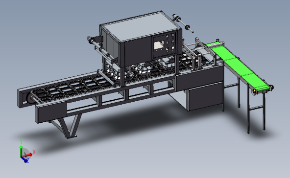 直线式食品封口机3D模型图纸 Solidworks设计