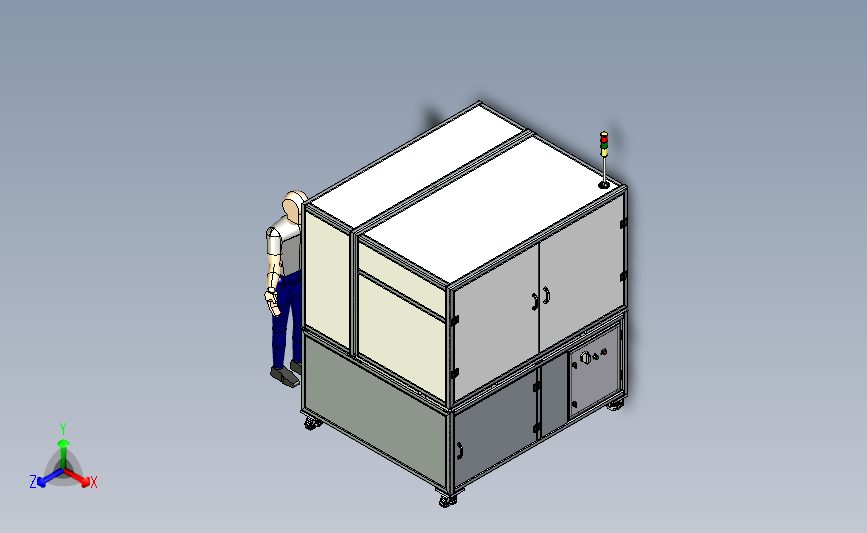 过滤器测试自动化设备3D图纸 STEP格式