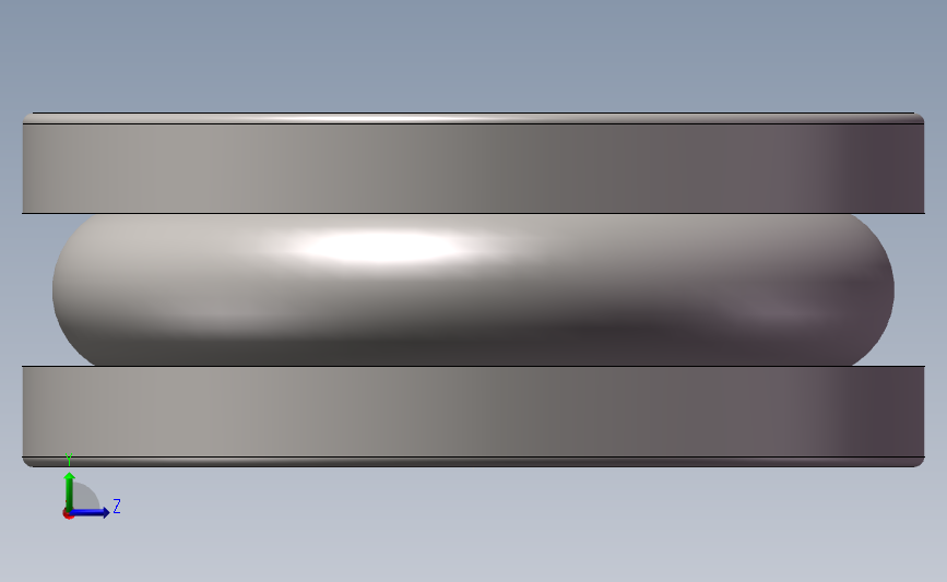 推力球轴承51412 左侧视图