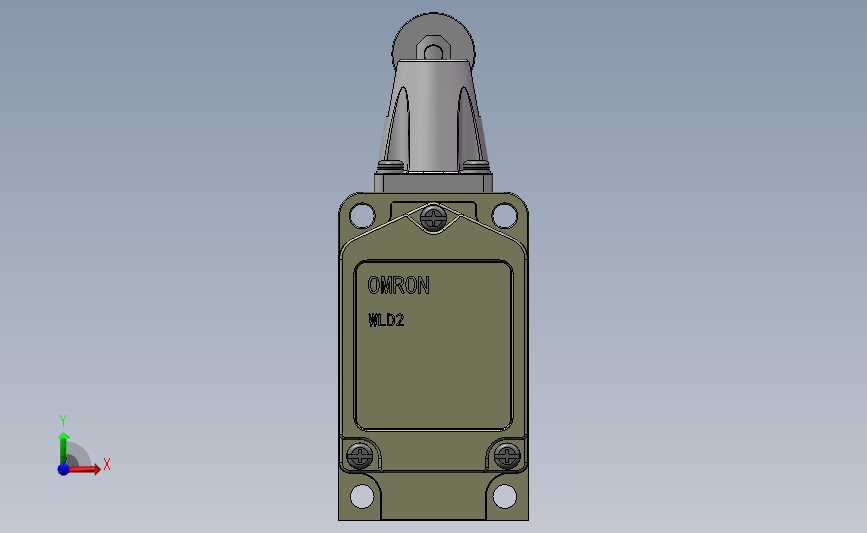 行程开关-OMRON-WLD2 正面视图