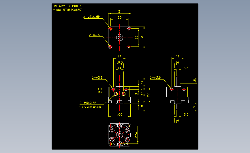 气立可CHELIC气动元件2D-RTMF10x180