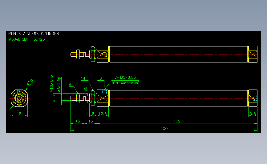 气立可CHELIC气动元件2D-SBR16x125