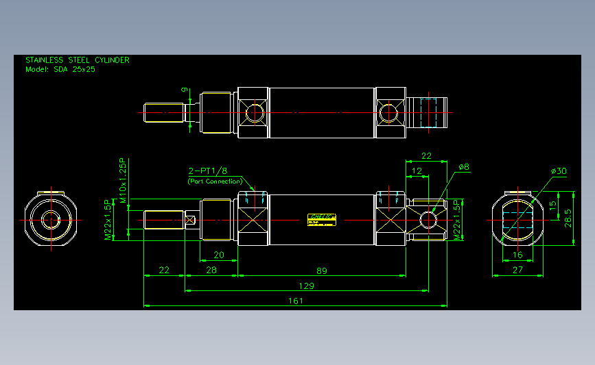 气立可CHELIC气动元件2D-SDA25x25