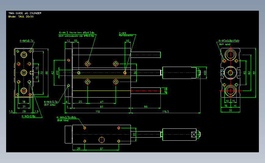 气立可CHELIC气动元件2D-TAUL20x50