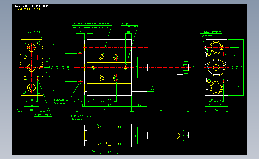 气立可CHELIC气动元件2D-TAUL25x25