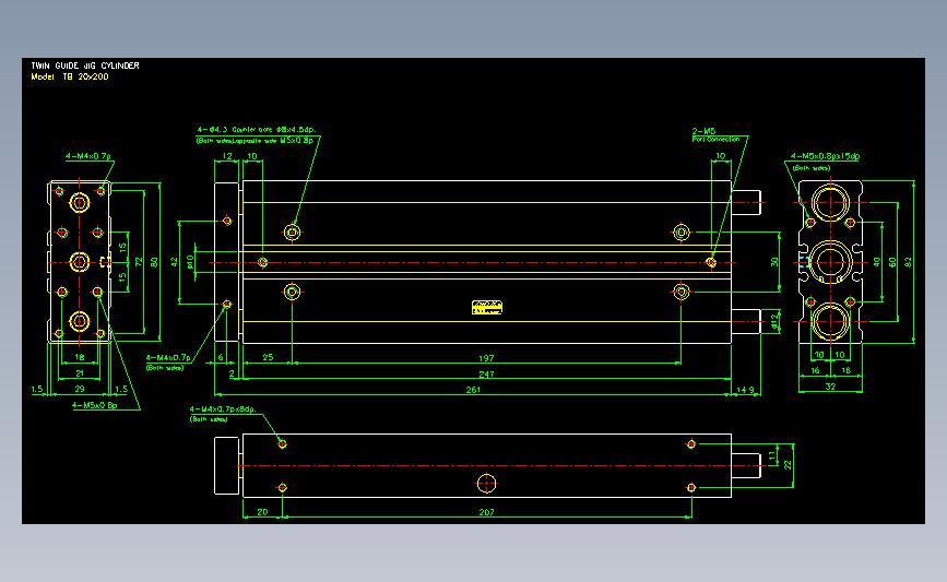 气立可CHELIC气动元件2D-TB20x200