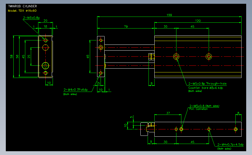 气立可CHELIC气动元件2D-TDX16x60