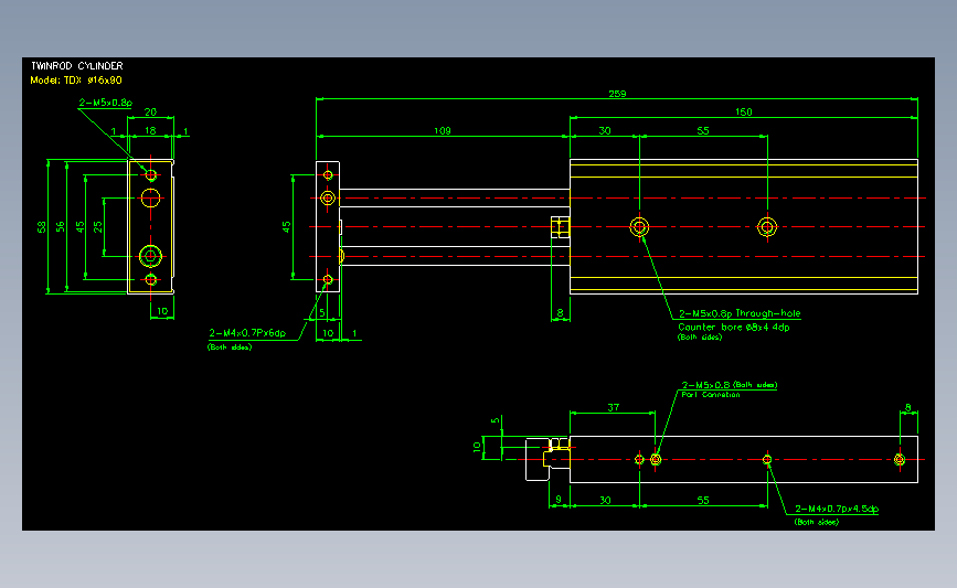 气立可CHELIC气动元件2D-TDX16x90