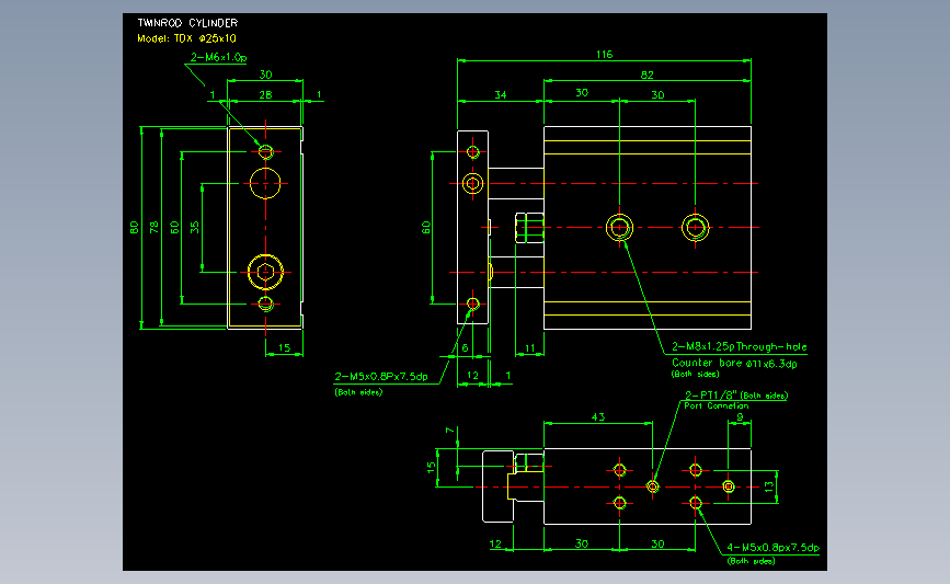 气立可CHELIC气动元件2D-TDX25x10