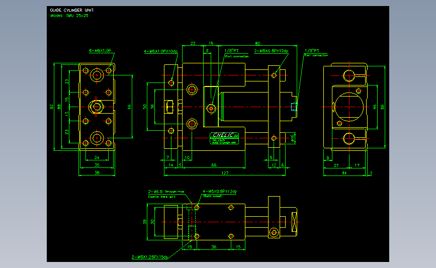 气立可CHELIC气动元件2D-TMU25x25