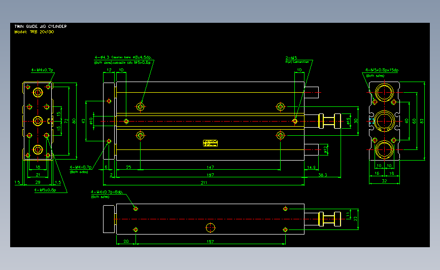 气立可CHELIC气动元件2D-TRB20x150