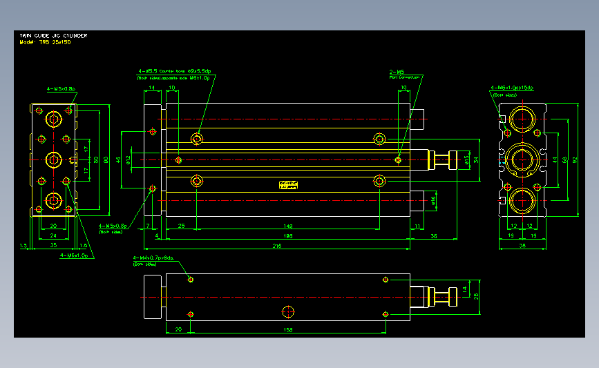 气立可CHELIC气动元件2D-TRB25x150