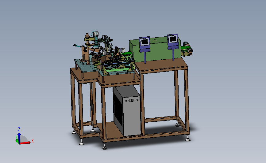 全自动六工位电子元件检测设备3D数模图纸 Solidworks设计 附IGS