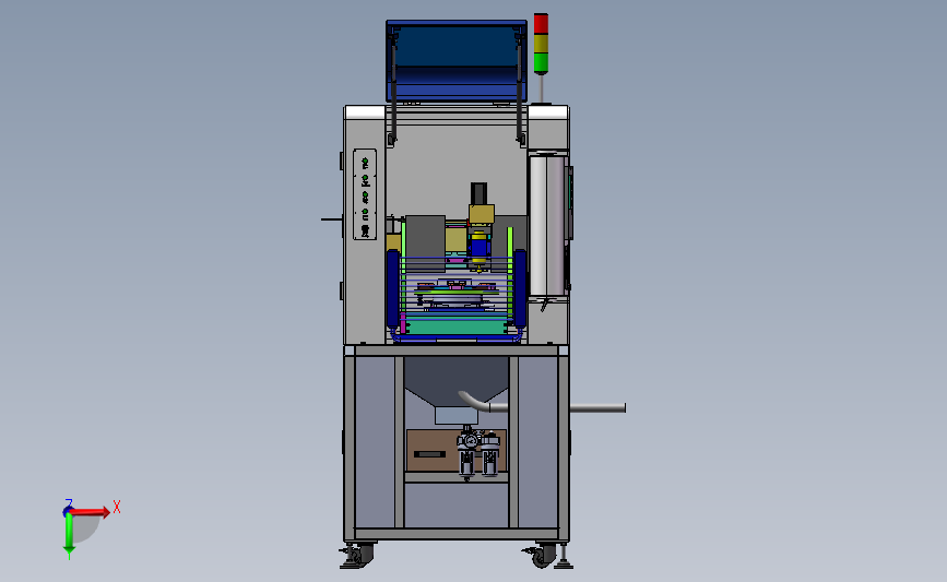 全自动铣床铣除浇口设备3D数模图纸 Solidworks设计 附x_t