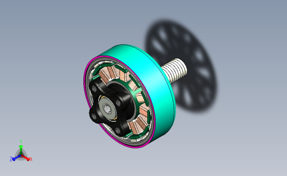 RC INpower 2105无刷马达结构