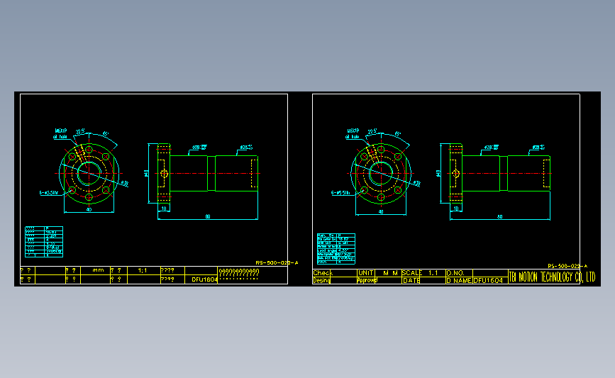 常用螺母DFU1604.dwg