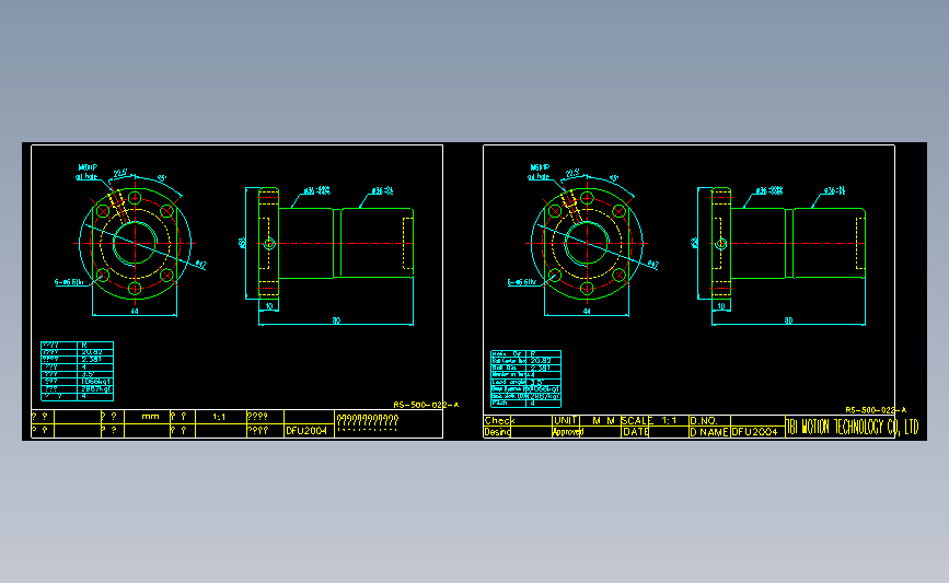 常用螺母DFU2004.dwg