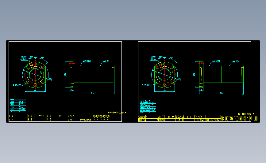 常用螺母DFU2506.dwg
