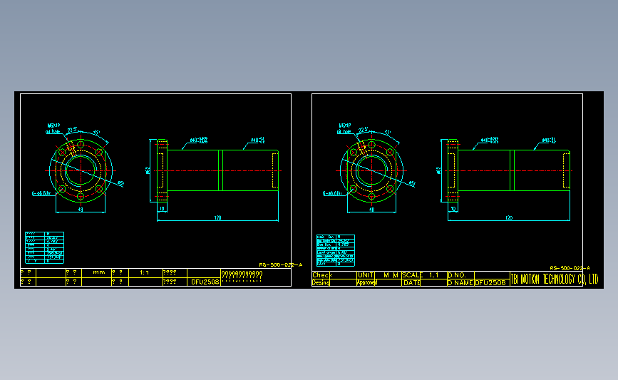 常用螺母DFU2508.dwg