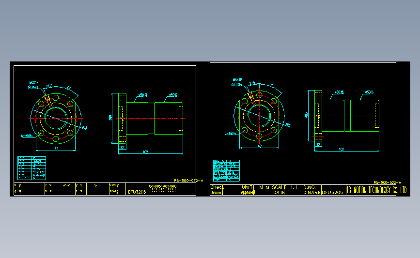 常用螺母DFU3205.dwg