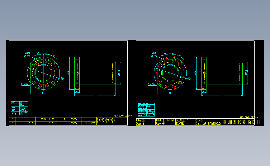常用螺母SFU5020.dwg