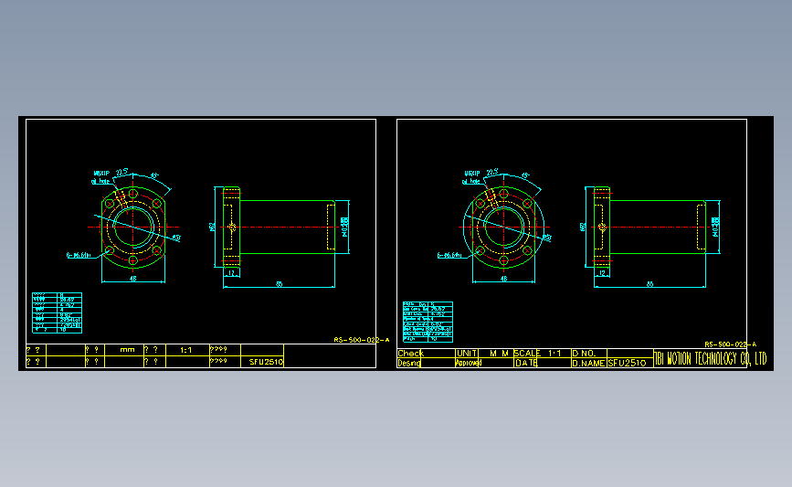 常用螺母SFU2510.dwg