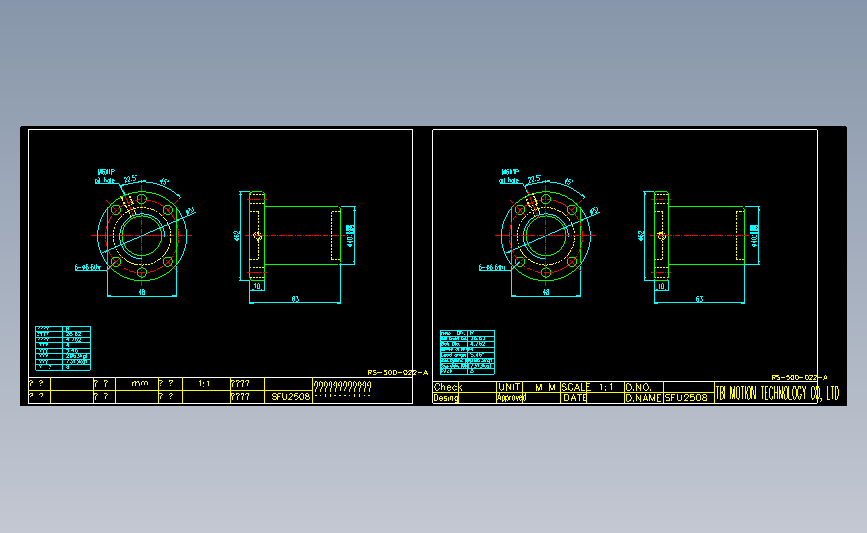 常用螺母SFU2508.dwg