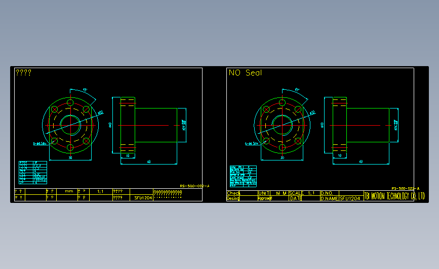 常用螺母SFU1204.dwg