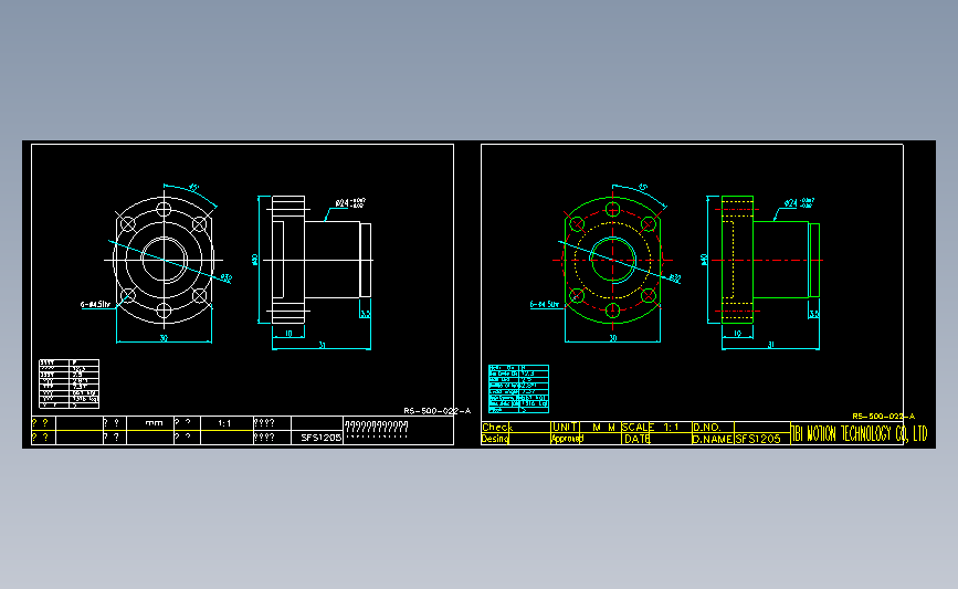 常用螺母SFS1205.dwg