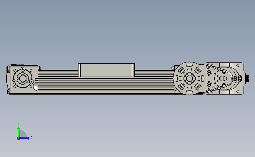 2. MJ减速模组导轨 左侧视图