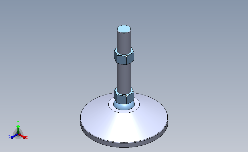 PASF球头支脚[PASF99-16-130]_SOLIDWORKS 2018_模型图纸下载 – 懒石网