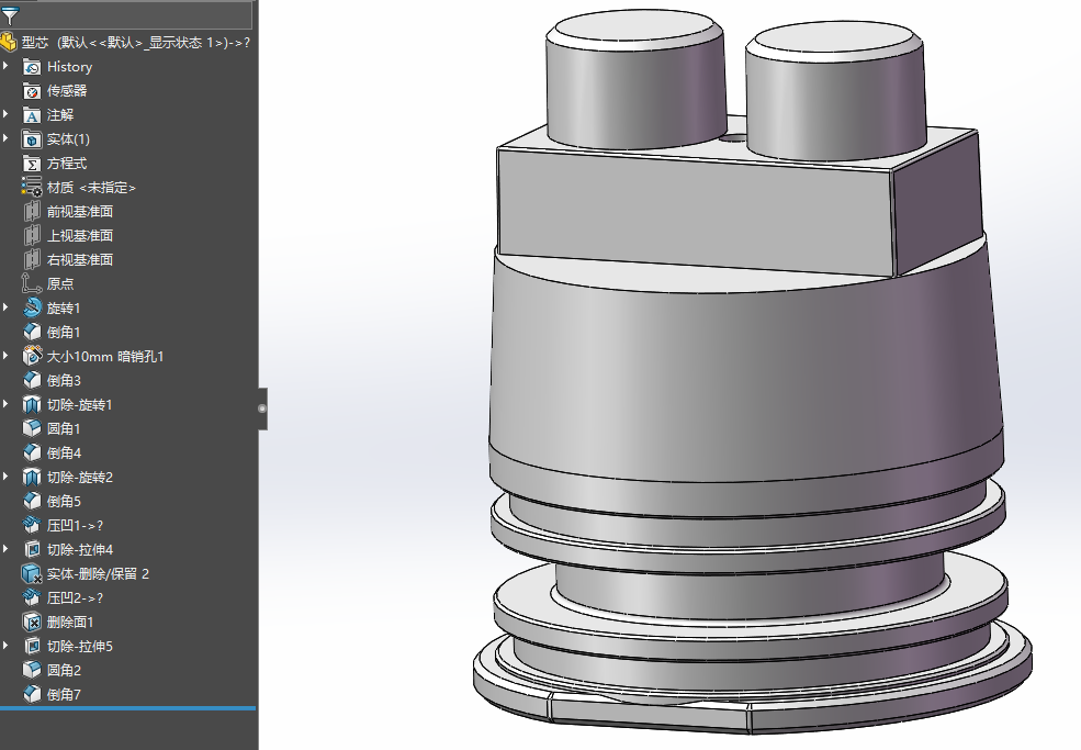 solidworks2019儿童双盖积木玩具注塑模具3D图纸