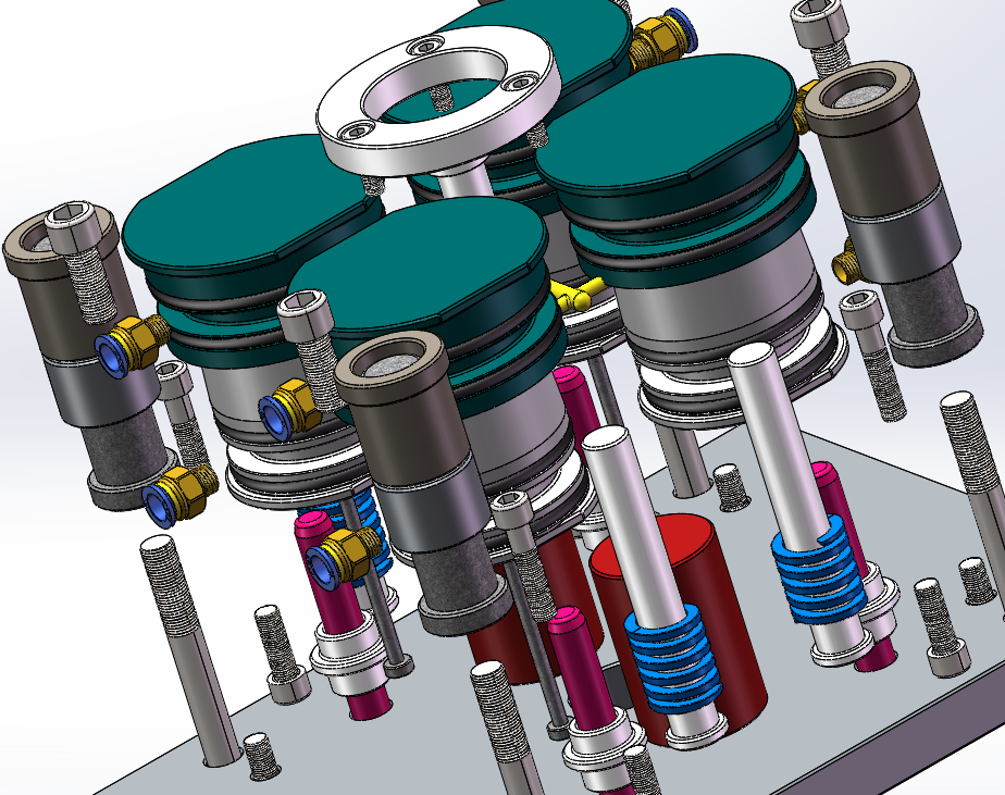 solidworks2019儿童双盖积木玩具注塑模具3D图纸