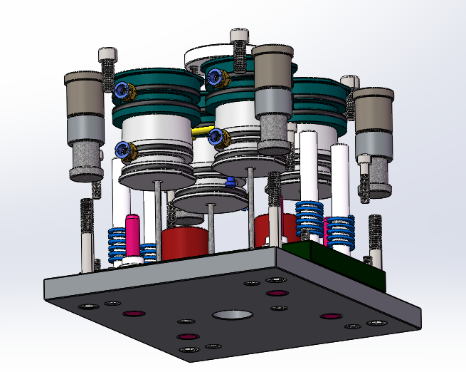 solidworks2019儿童双盖积木玩具注塑模具3D图纸