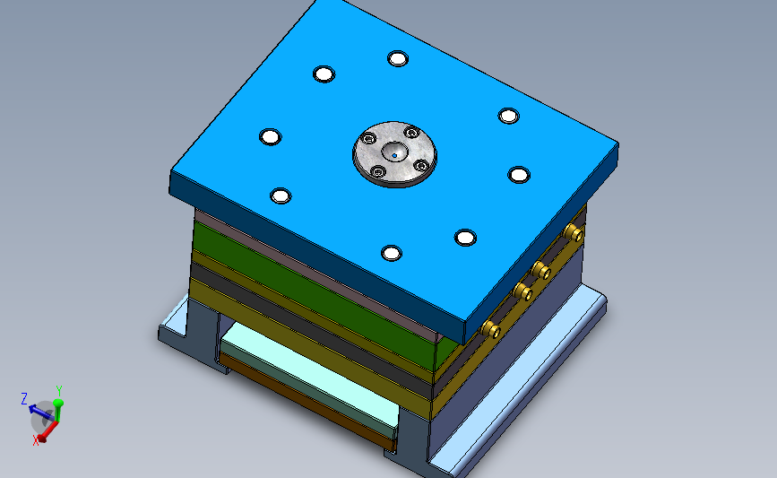 solidworks2019酒瓶盖注塑模具设计