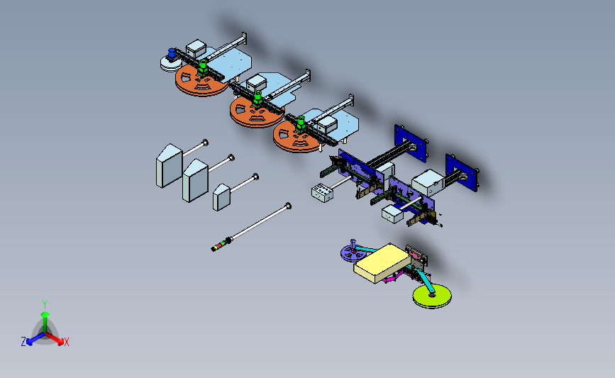 自动化模组（包括收放料机与包装机）