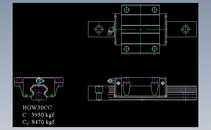 HGW30CC重载球式直线导轨