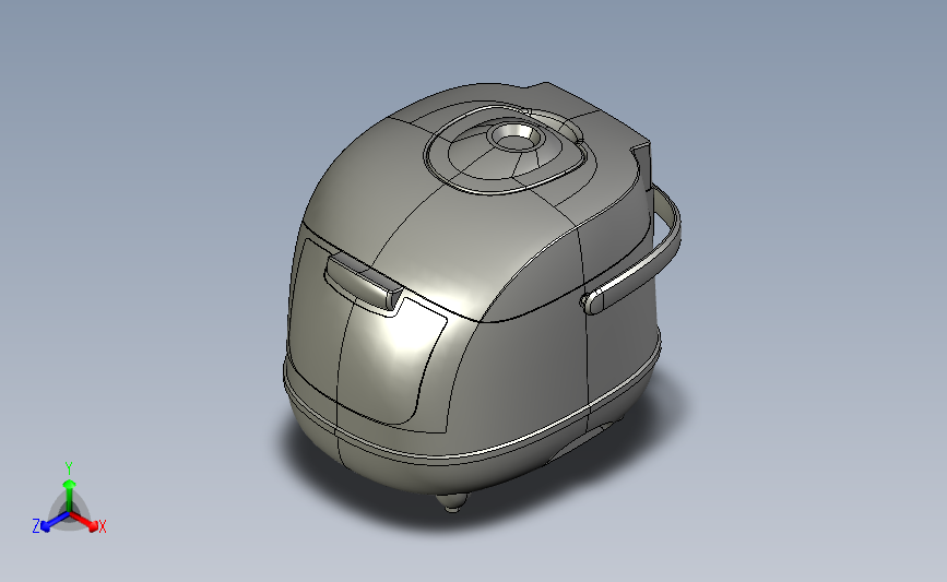 电饭煲曲面设计