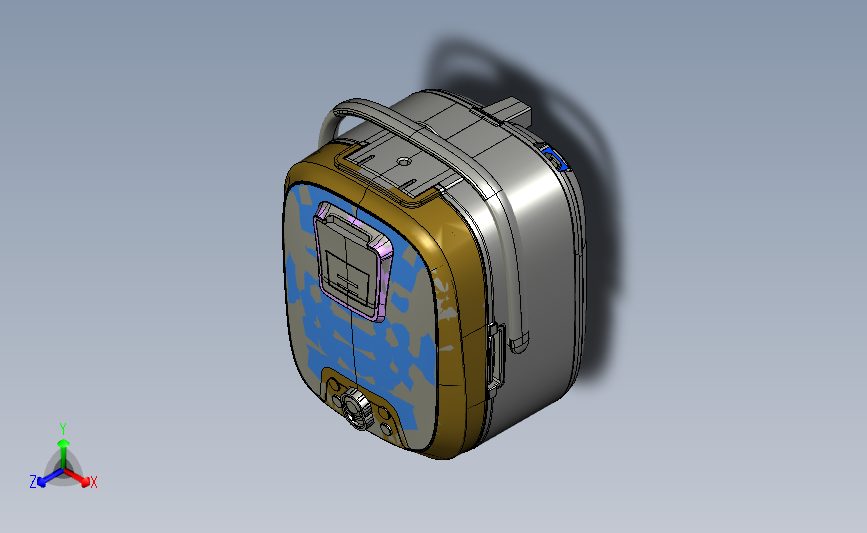 方形电饭煲的外观模型