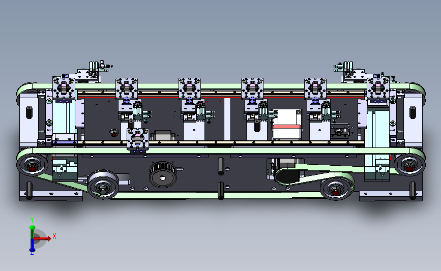 环形输送线3D数模图纸 Solidworks设计