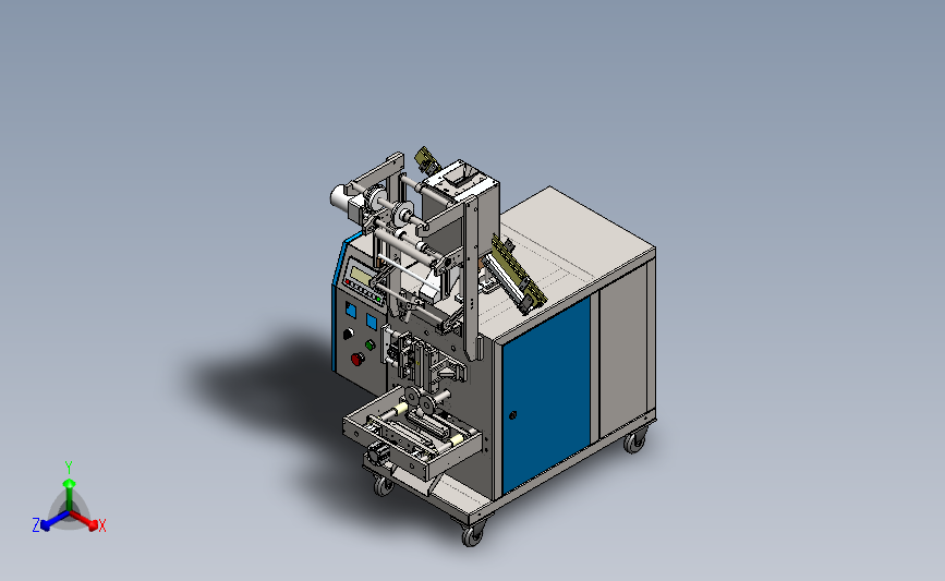 螺丝非标包装机3D模型 Solidworks设计(1)