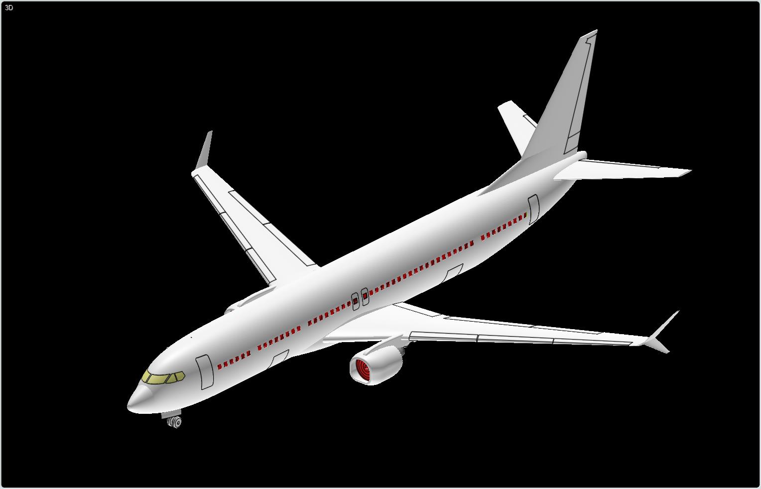 波音737Max-9(推测)飞机实体组装模型