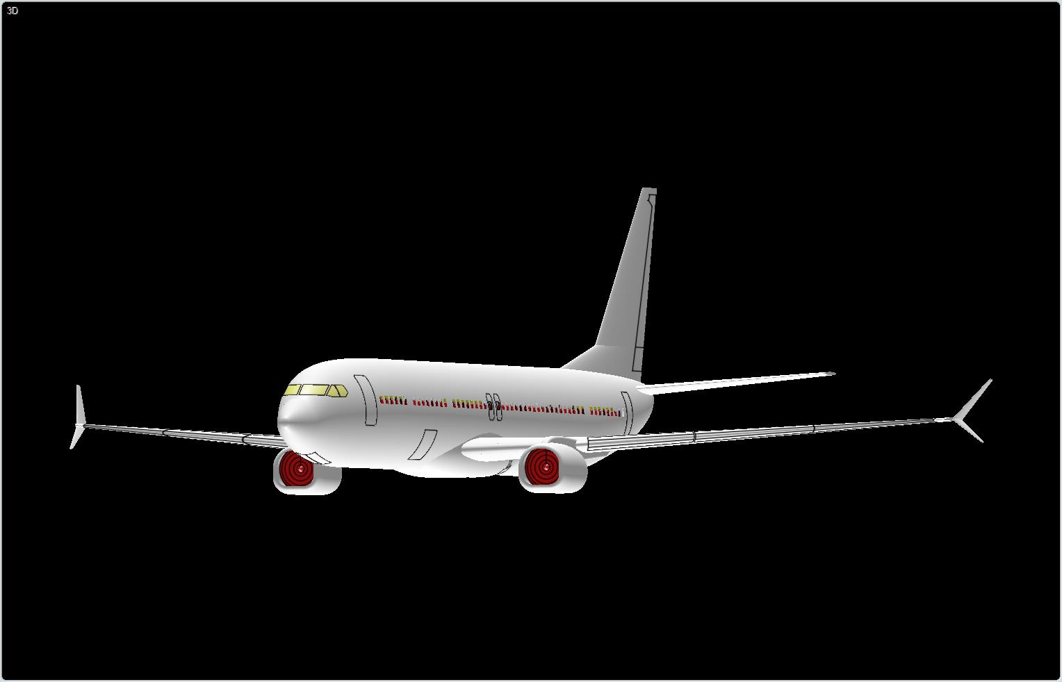 波音737Max-9(推测)飞机实体组装模型