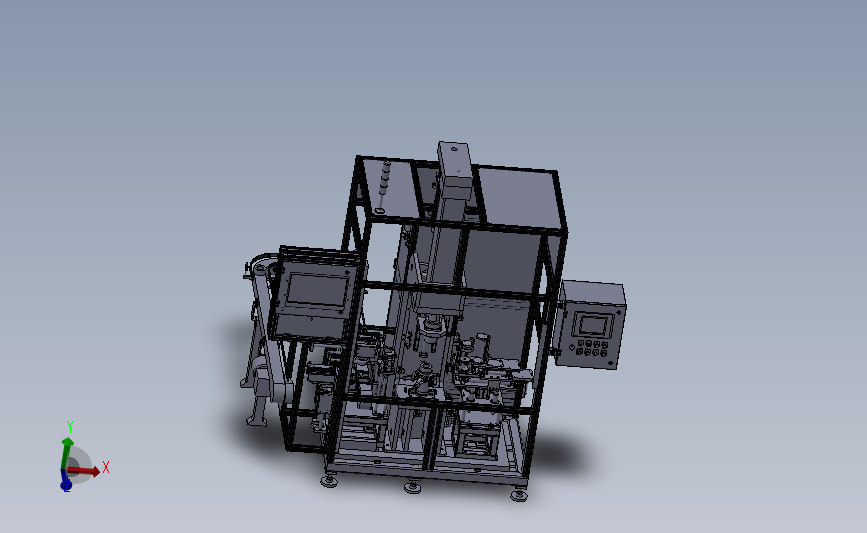 2CN前转向节压装机（接线盒和线槽） 3D模型（SolidWorks设计，提供step(stp)&#47;Sldprt&#47;Sldasm文件）